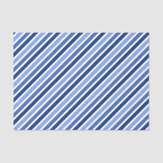 Gestreiftes Seidenpapier: Blaue und weiße Streifen Seidenpapier (Vorderseite)