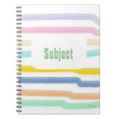 gestreiftes Thema Notizblock (Vorderseite)