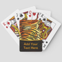 Gestreiftes Tiger-Pelz-Druck-Muster personalisiert