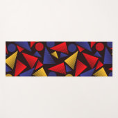 gestreiftes Trenddreieck Yogamatte (Vorderseite (Horizontal))