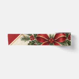 Gestreiftes Weihnachten, Frohe Weihnachtsgrüße Sti Satinband
