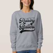 Gestresste Baseball-Saison-Mama Grafik-Sweatshirt Sweatshirt (Vorderseite)