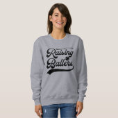 Gestresste Baseball-Saison-Mama Grafik-Sweatshirt Sweatshirt (Vorne ganz)