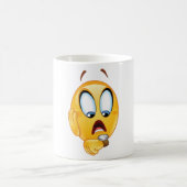 Gestresste Emoji-Kaffeetasse Kaffeetasse (Mittel)