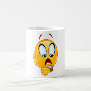 Gestresste Emoji-Kaffeetasse Kaffeetasse