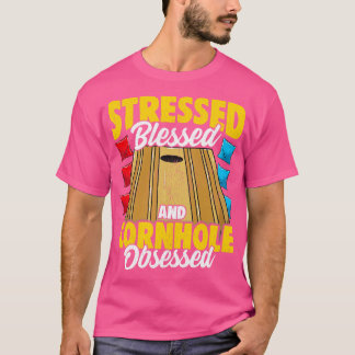 Gestresste gesegnete und abgerissene Bag Toss Ga T-Shirt