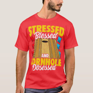 Gestresste gesegnete und abgerissene Bag Toss Ga T-Shirt