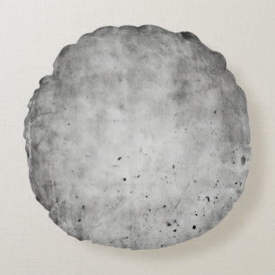 Gestresste Grunge-Grau-Textur Rundes Kissen