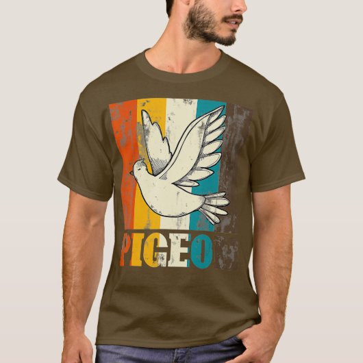 Gestresste Taube T-Shirt (Vorderseite)