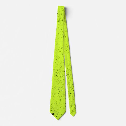 Gestresste urbane Kunst Neon Fluid Chartreuse Süch Krawatte (Vorderseite)