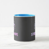 Gestresster Affe - blau Tasse (Zentrum)
