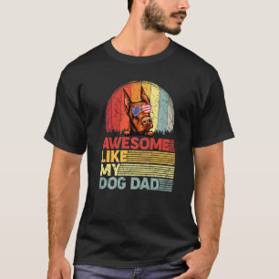 Gestresster Dobermann Awesome Wie Mein Hundepapa T-Shirt