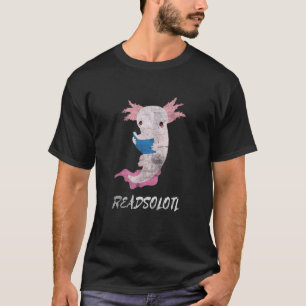 Gestresster lesender Axolotl Readsolotl laufender T-Shirt