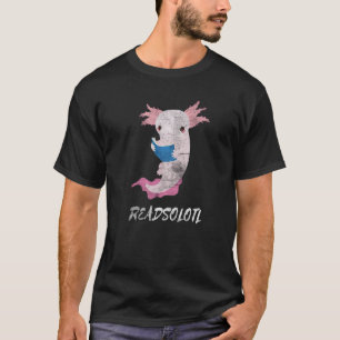 Gestresster lesender Axolotl Readsolotl laufender T-Shirt