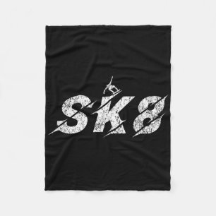 Gestresster Sk8 Skate Skater Kinder Jungen Mädchen Fleecedecke