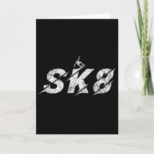 Gestresster Sk8 Skate Skater Kinder Jungen Mädchen Karte