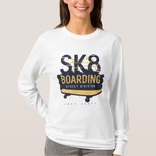 Gestresstes SK8-Boarding-Street-Division T-Shirt