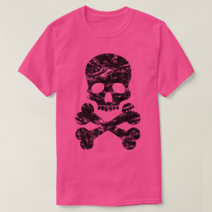 Gestresstes Totenkopf-Symbol T-Shirt