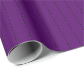 Gestrichelte Linien auf dunklem Lila Geschenkpapier (Rolleneckpunkt)