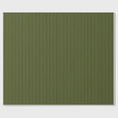 Gestrichelte Linien auf dunklem Olivgrün Geschenkpapier (Flach)
