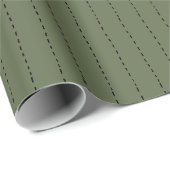 Gestrichelte Linien auf Grün Geschenkpapier (Rolleneckpunkt)