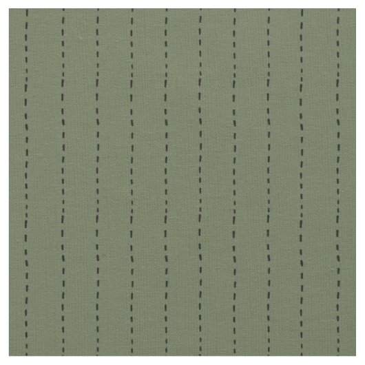 Gestrichelte Linien auf Grün Stoff (Nahaufnahme)