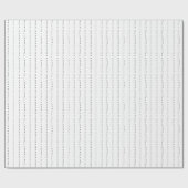 Gestrichelte Linien auf Weiß Geschenkpapier (Flach)