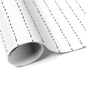 Gestrichelte Linien auf Weiß Geschenkpapier (Rolleneckpunkt)