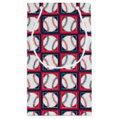 Gestrichen Baseballs 02-GIFT BAG S Kleine Geschenktüte (Rückseite)