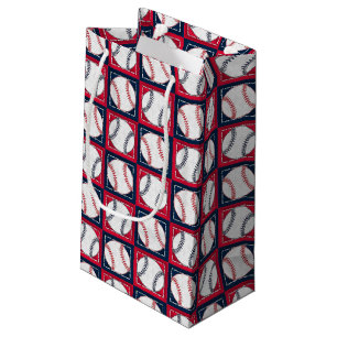 Gestrichen Baseballs 02-GIFT BAG S Kleine Geschenktüte