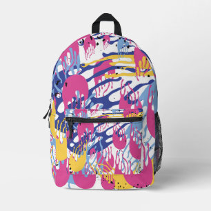 gestrichen. bedruckter rucksack