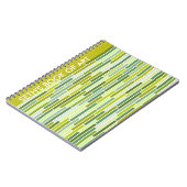 Gestrichen in grünem Notebook Notizblock (Linke Seite)