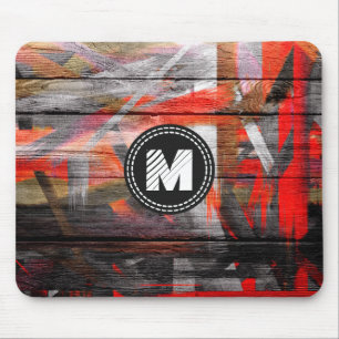 Gestrichene Farben Holzoptik #5 Mousepad