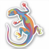 gestrichene Lizard Aufkleber (Vorderseite)