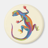 gestrichene Lizard Magnet (Vorne)