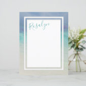 gestrichene Ocean Border Paper (Stehend Vorderseite)