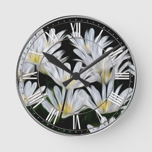 gestrichene Tage Runde Wanduhr (Vorderseite)