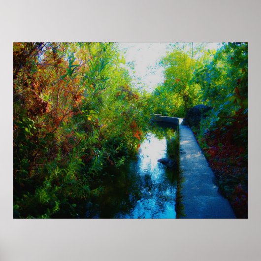 "gestrichenes Wasser" Poster (Vorne)