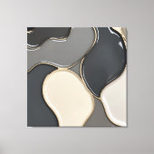 Gestricke Leinwand in stylischer Grafik (Vorderseite)