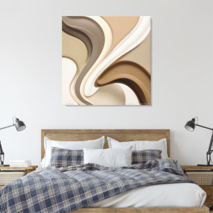 Gestricke Leinwand in stylischer Grafik