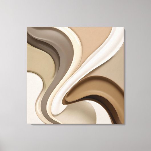 Gestricke Leinwand in stylischer Grafik (Vorderseite)