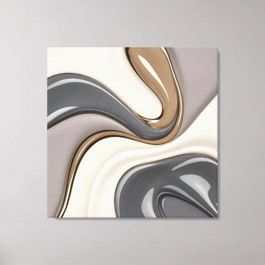 Gestricke Leinwand in stylischer Grafik (Vorderseite)