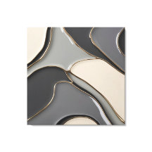 Gestricke Leinwand in stylischer Grafik