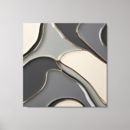 Gestricke Leinwand in stylischer Grafik