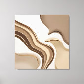 Gestricke Leinwand in stylischer Grafik (Vorderseite)