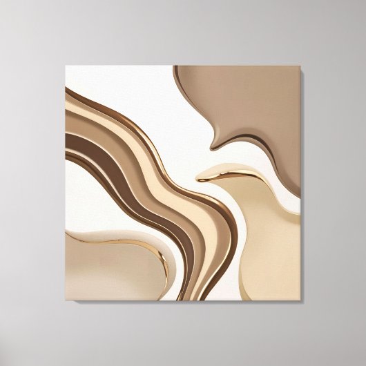 Gestricke Leinwand in stylischer Grafik (Vorderseite)