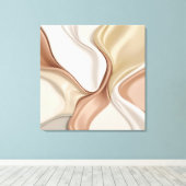 Gestricke Leinwand in stylischer Grafik (Insitu (Holzboden))