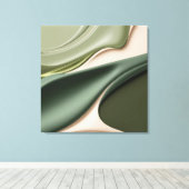 Gestricke Leinwand in stylischer Grafik (Insitu (Holzboden))