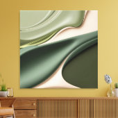 Gestricke Leinwand in stylischer Grafik (Insitu (Wohnzimmer))