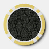 Gestricke Rahmen-Damaskus-5-Monogramm-Poker-Chips Pokerchips (Rückseite)